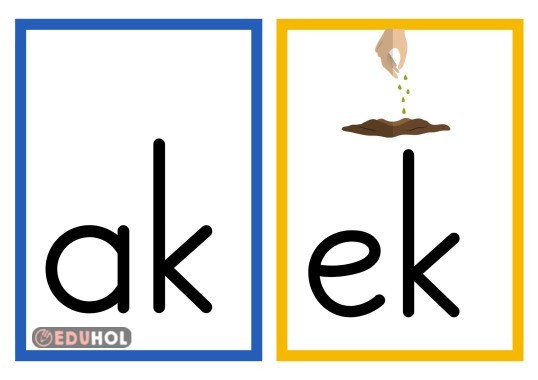 ak ek heceleri pano görseli