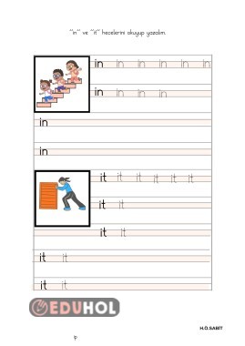 in ve it hecelerini okuyup yazma