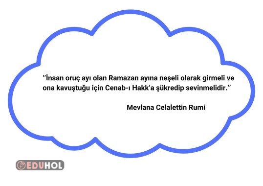 MEVLANIN SÖZÜ RAMAZAN AYI PANOSU İÇİN