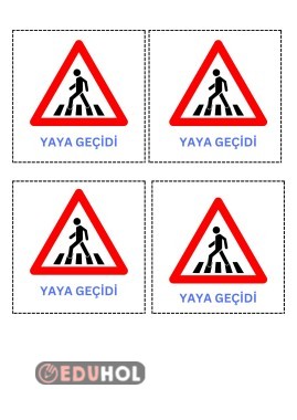 YAYA GEÇİDİ DEFTERE YAPIŞTIRMA ETKİNLİĞİ