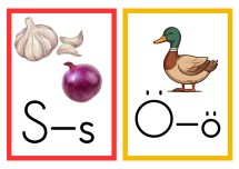 S VE Ö SESİ PANO GÖRSELİ