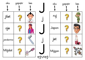 J SESİ EŞLEŞTİRME