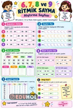 3.Sınıf Matematik 6,7,8,9 ritmik saymalar