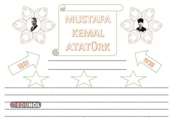 10 Kasım Şiir yazma ve boyama etkinliği