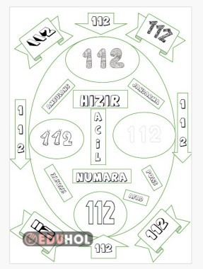 112 boyama etkinliği--hayat bilgisi