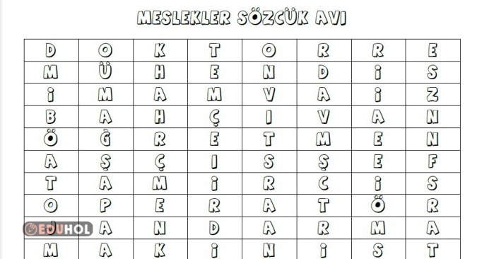 Meslekler Sözcük Avı