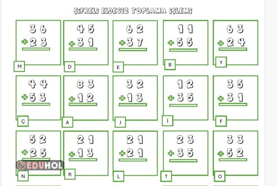 Şifreli Eldesiz Toplama İşlemi