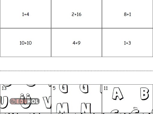 Topalama işlemli alfabe yapbozu