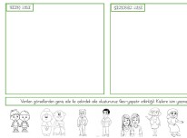 Geniş Aile-Çekirdek Aile kes yapıştır etkinliği