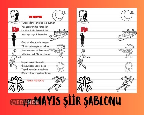 19 Mayıs Şiir ve Şablon
