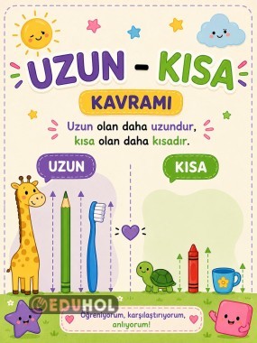 Özel Eğitim- Uzun Kısa Kavramı Etkinliği 1