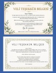 Veli Teşekkür Belgesi