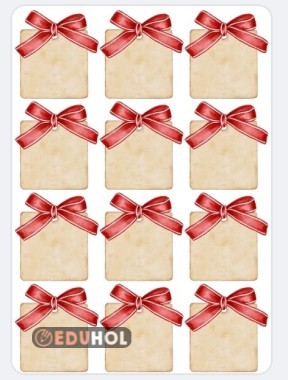 Hediyeliklere isim yazmak için ufak notlar.