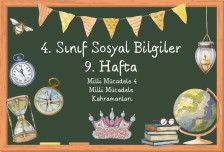 4. Sınıf Sosyal Bilgiler Milli Mücade 4 Milli Mücadele Kahramanları