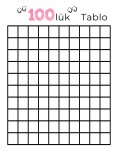 100 lük tablo boş