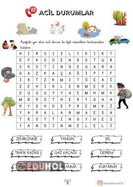 ACİL DURUMLAR (KELİME AVI)