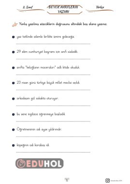 BÜYÜK HARFLERİN YAZIMI