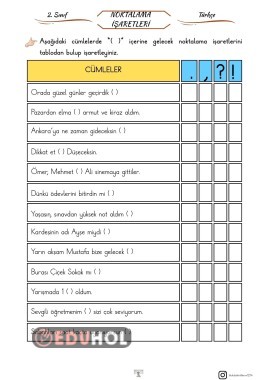 NOKTALAMA İŞARETLERİ
