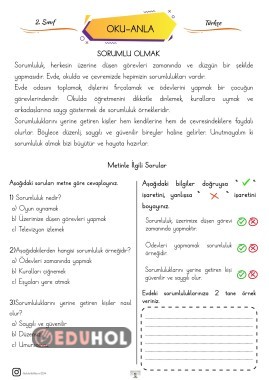 OKU-ANLA ( SORUMLU OLMAK)