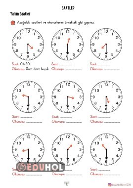 YARIM SAATLER ETKİNLİK