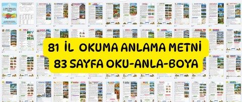 81 il okuma anlama metinleri 83 sayfa oku-anla-boya kitapçığı