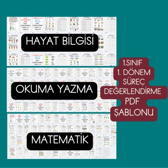 1.SINIF 1.DÖNEM TÜM DERSLER SÜREÇ DEĞERLENDİRME ETKİNLİK VE FORMLAR