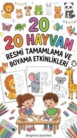 20 HAYVAN RESMİ TAMAMLAMA VE BOYAMA ETKİNLİĞİ