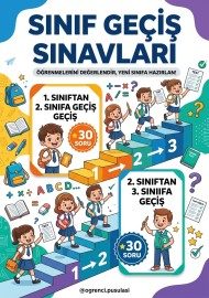 2. VE 3.SINIFA GEÇİŞ SINAVI (4 DERS-30 SORU)