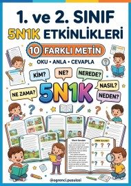1. VE 2.SINIFLAR İÇİN 5N1K ETKİNLİKLERİ