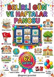62 SAYFA BELİRLİ GÜN VE HAFTA PANOLARI