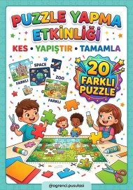 KES-YAPIŞTIR PUZZLE ETKİNLİĞİ (20 PUZZLE)
